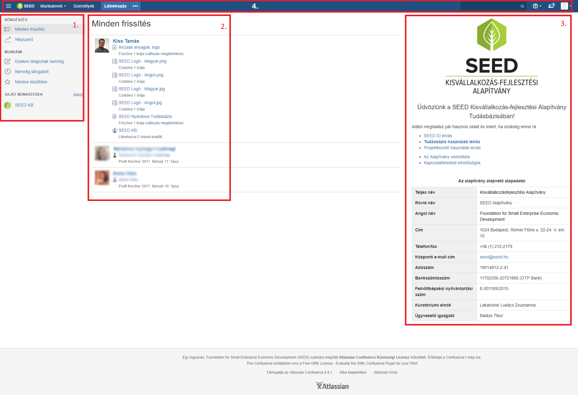 Kezdőoldal (Dashboard)